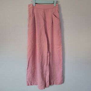 ZARA Pink Flowy Wide Leg US Size XS Pants